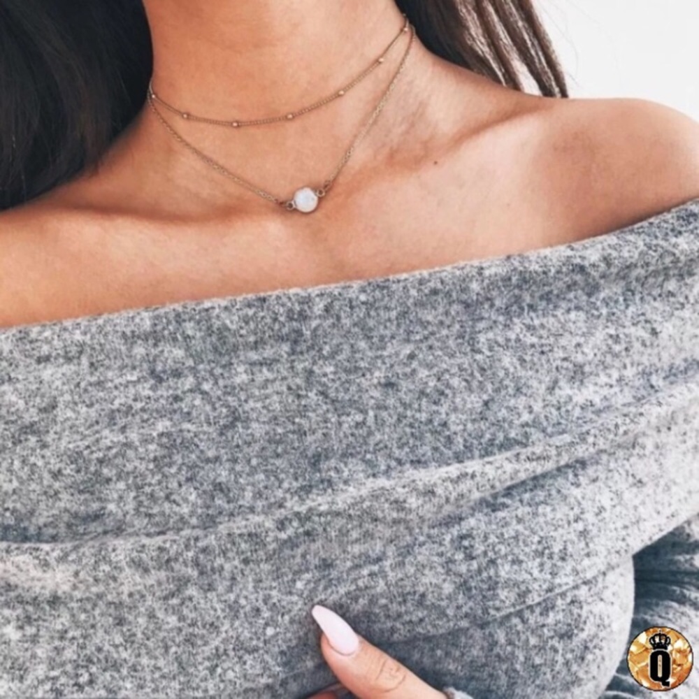 New! Beaded Glass Pendant Necklace - Picture 2 of 10